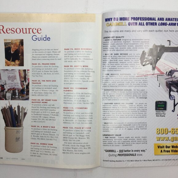 Better Homes Quilt Sampler Quilt Magazine 10 Projects July 2002 Modern Designs - Picture 12 of 14